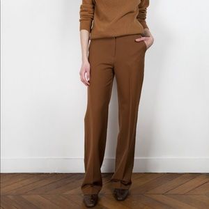 NWT The Frankie Shop Cognac Trousers Size M
